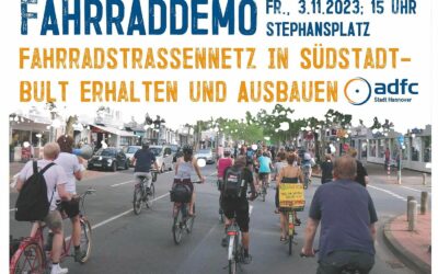 Fahrraddemo am 03.11.23