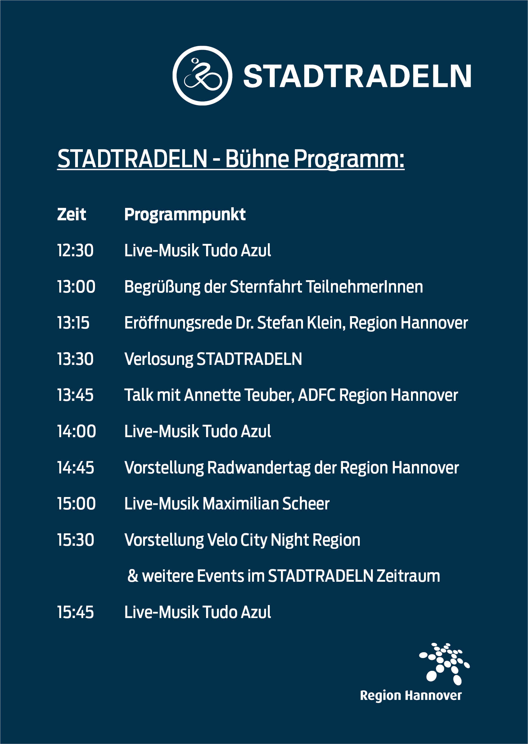 Bühnenplan Stadtradeln Bühne 2025
